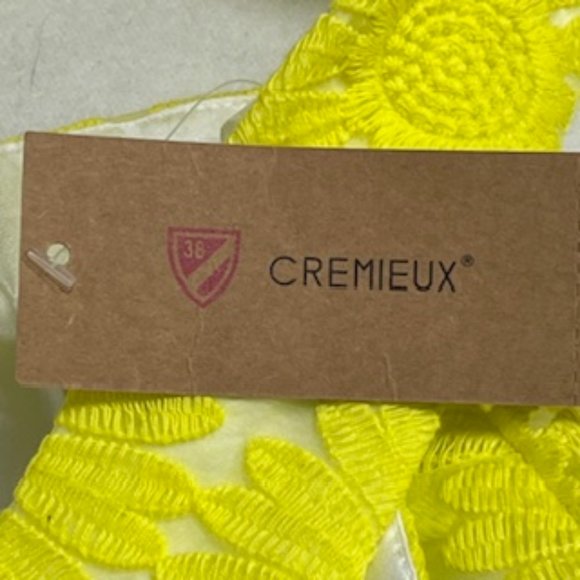 CREMIEUX 'Natalie' Daisy Yellow Halter Dress Size 4 NWT - Picture 4 of 16